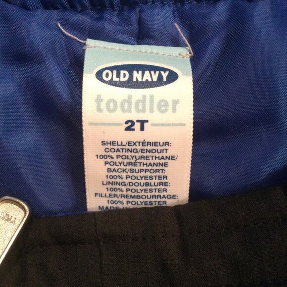 New Old Navy Snow bib black 2 toddler - Picture 2 of 4